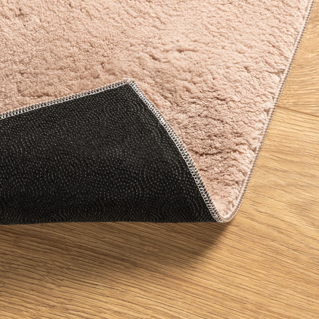 Rug HUARTE Short Pile Soft and Washable Blush 120x170 cm