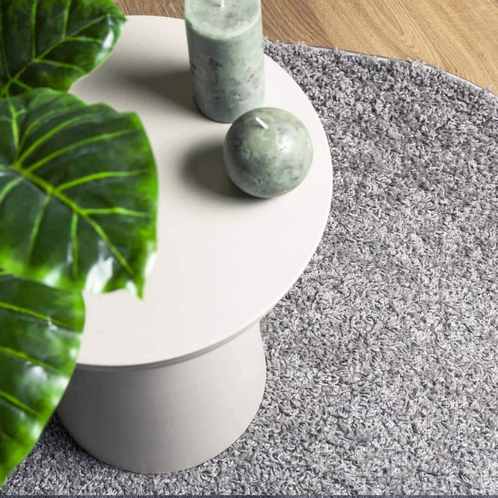 Shaggy Rug PAMPLONA High Pile Modern Grey 140x200 cm