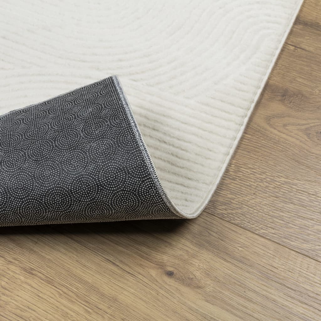 Rug IZA Short Pile Scandinavian Look Cream 80x150 cm
