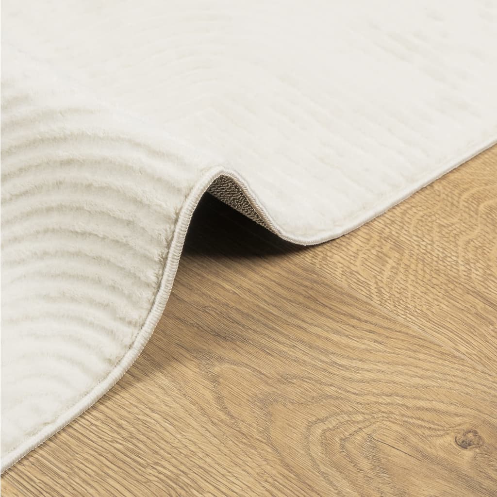 Rug IZA Short Pile Scandinavian Look Cream 80x150 cm