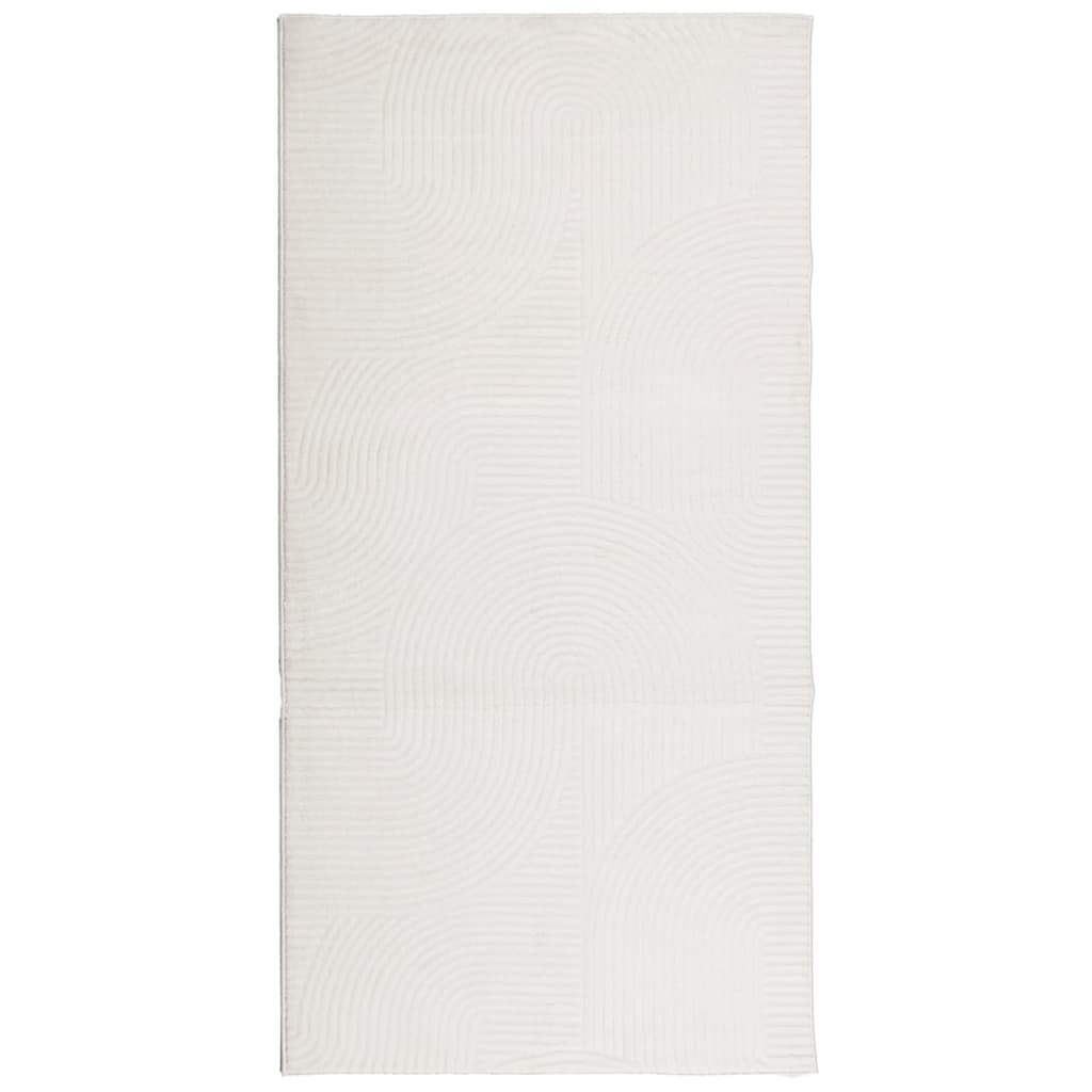 Rug IZA Short Pile Scandinavian Look Cream 100x200 cm