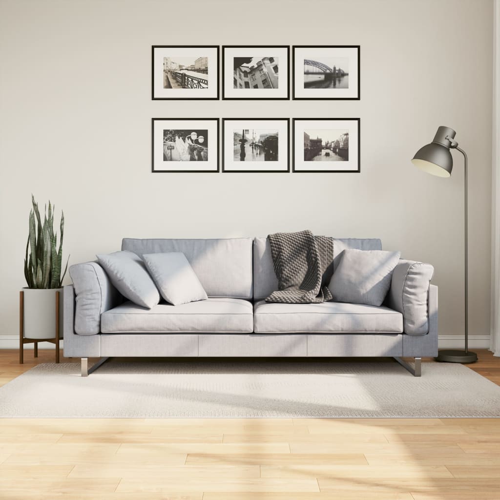 Rug IZA Short Pile Scandinavian Look Cream 100x200 cm