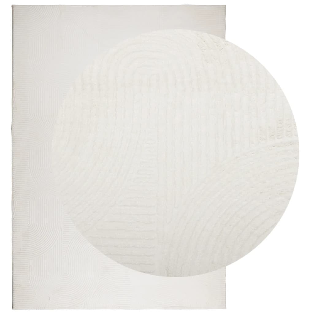 Rug IZA Short Pile Scandinavian Look Cream 120x170 cm