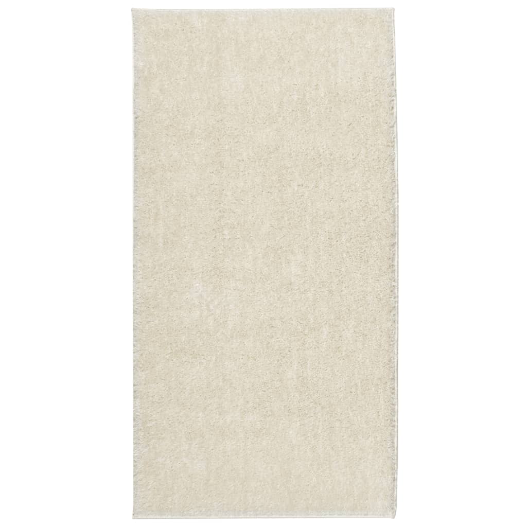 Rug ISTAN High Pile Shiny Look Cream 100x200 cm