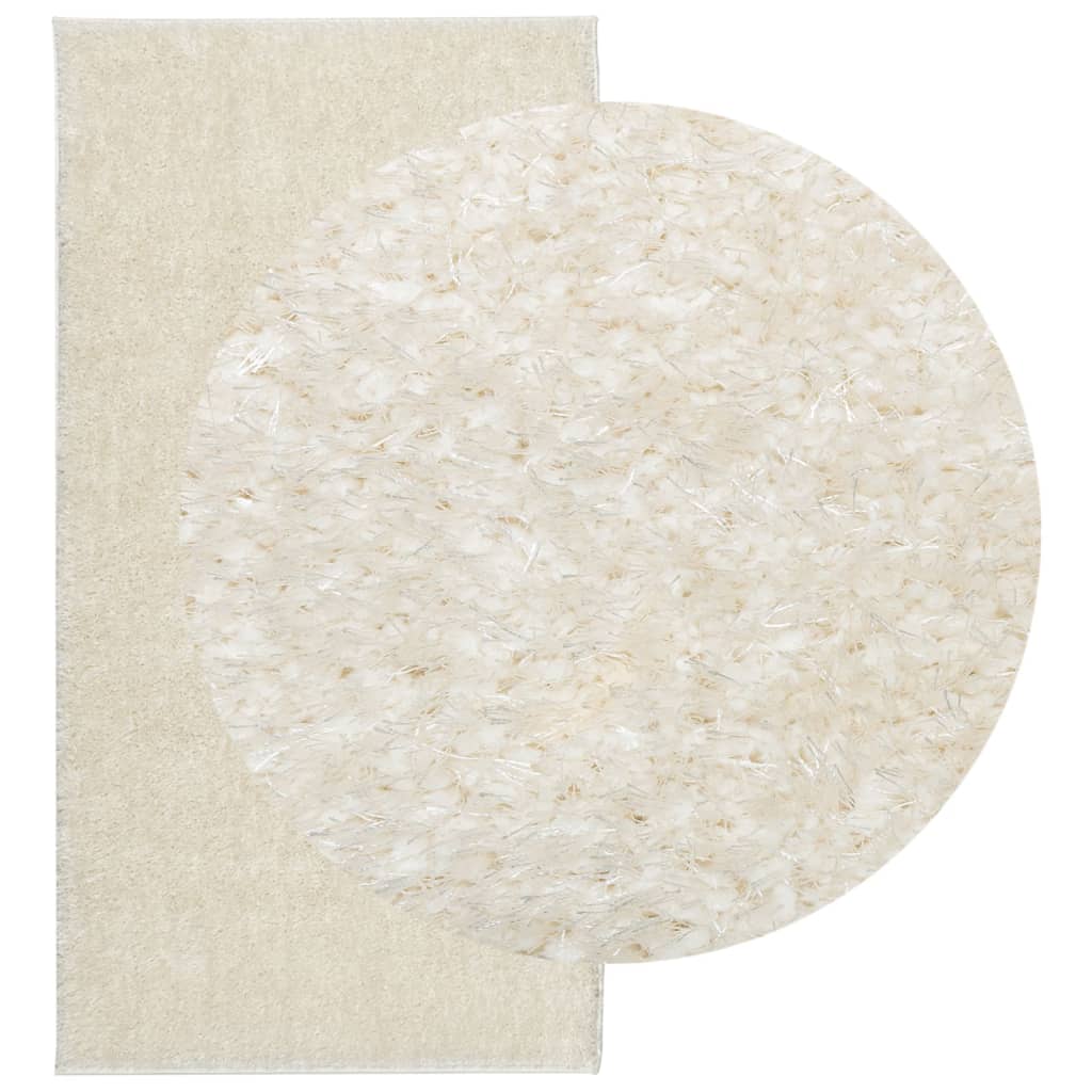 Rug ISTAN High Pile Shiny Look Cream 100x200 cm