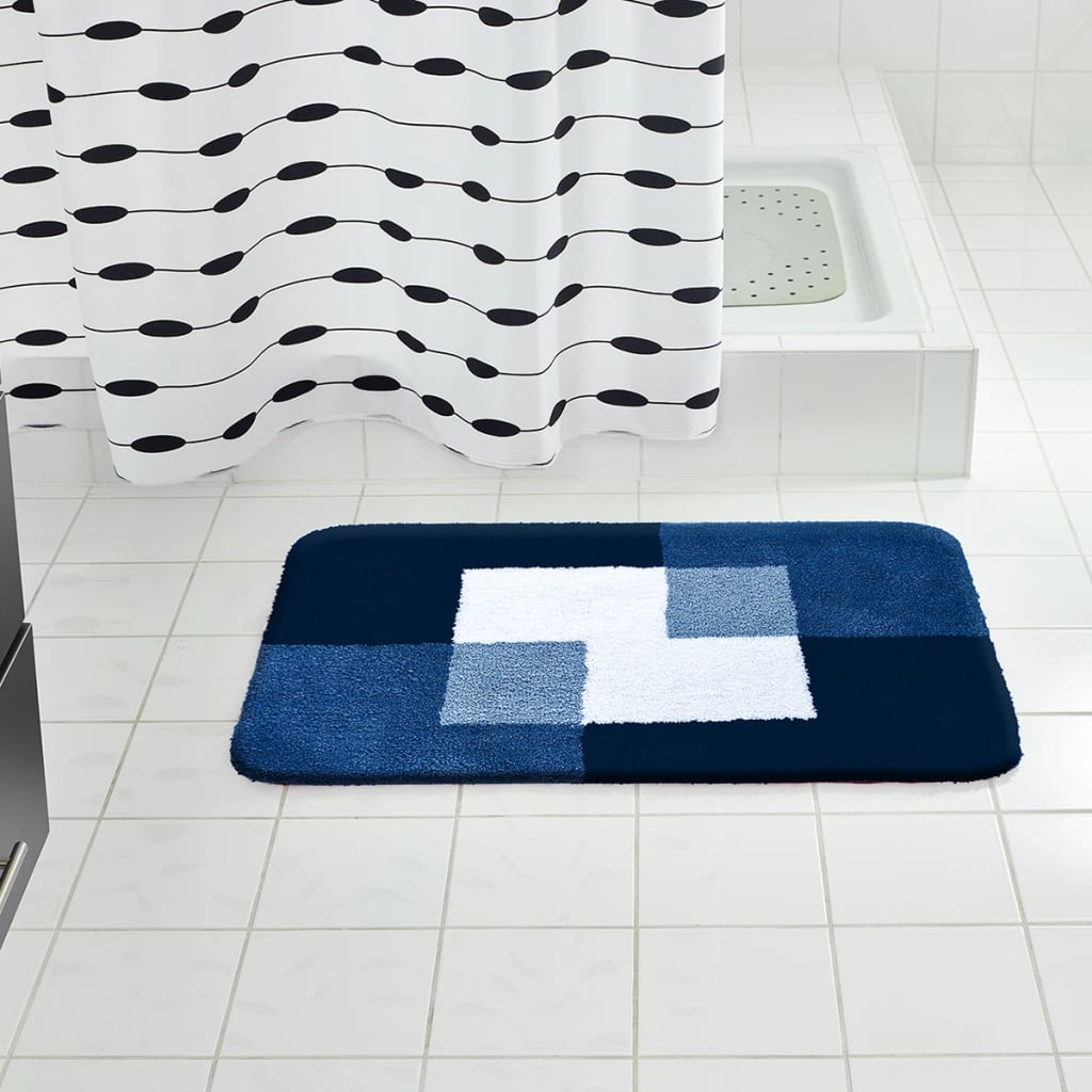 RIDDER Bathroom Rug Coins 60x90 cm Blue 7103303