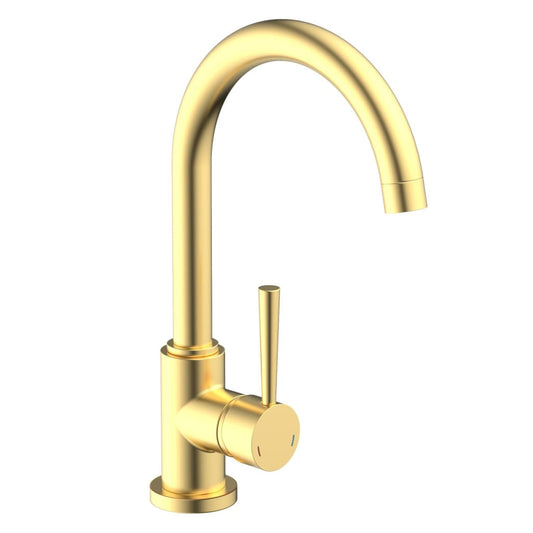 SCHÜTTE Kitchen Mixer Tap with Round Spout CORNWALL Matte Gold