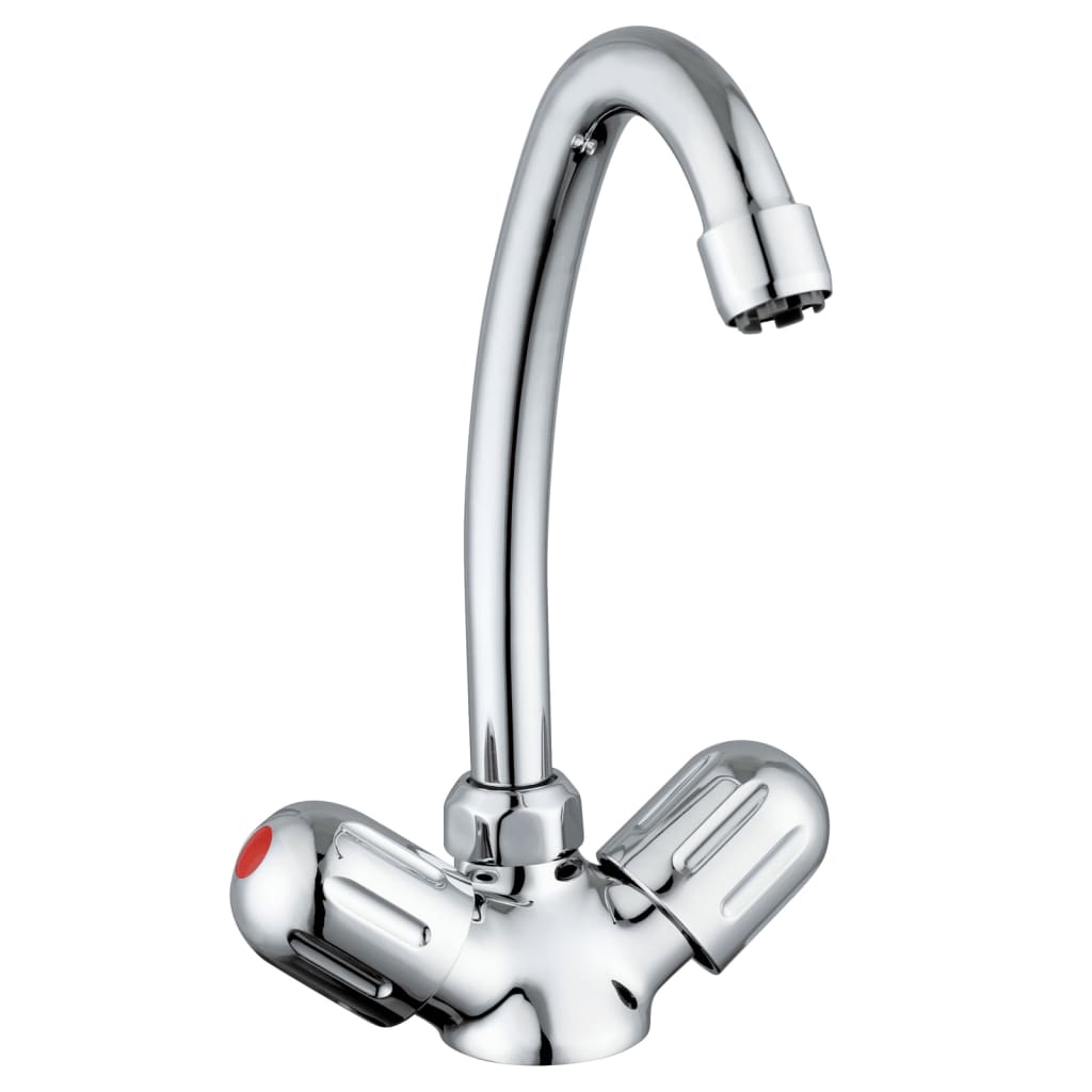 SCHÜTTE 2-Handle Sink Mixer PERUZZI Low Pressure Chrome