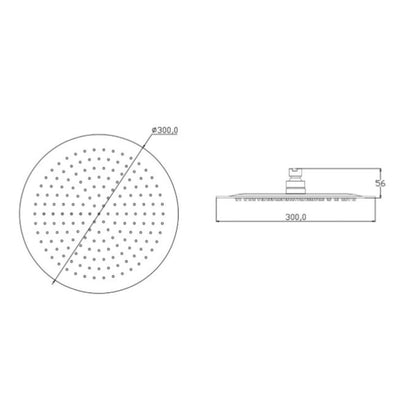 SCHÜTTE Overhead Shower SUMATRA Chrome