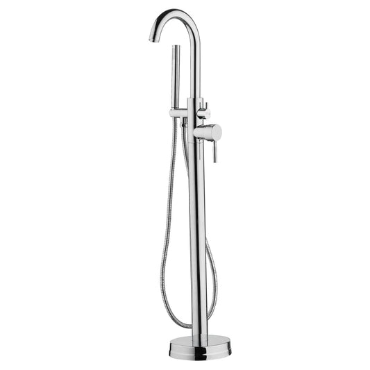 SCHÜTTE Bath Shower Mixer Tap with Shower Set CORNWALL Chrome