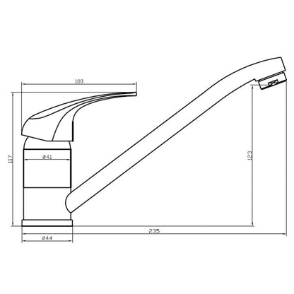 SCHÜTTE Sink Mixer ATHOS Chrome