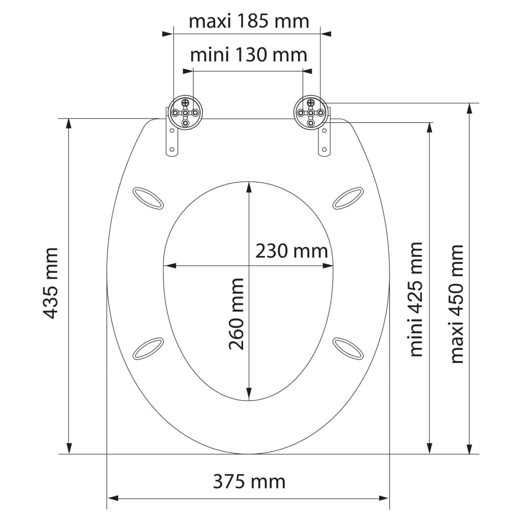 SCHÜTTE Toilet Seat with Soft-Close ASIA