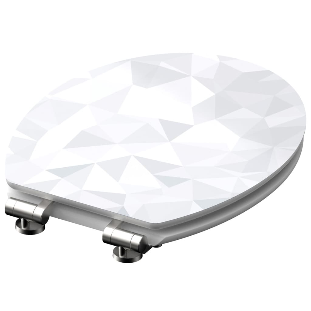 SCHÜTTE High Gloss Toilet Seat with Soft-Close DIAMOND MDF