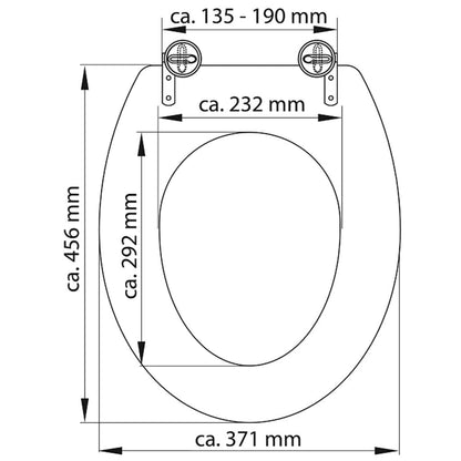 SCHÜTTE Duroplast Toilet Seat WHITE