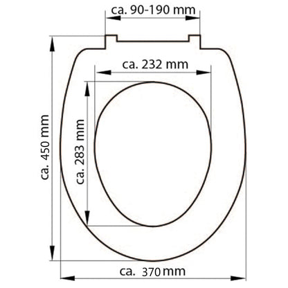 SCHÜTTE Toilet Seat WHITE Duroplast