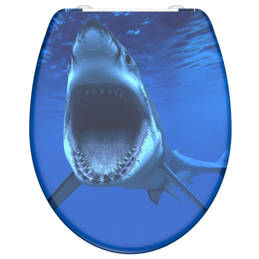 SCHÜTTE Toilet Seat with Soft-Close Quick Release SHARK