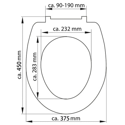 SCHÜTTE Duroplast Toilet Seat with Soft-Close SEA STAR Printed