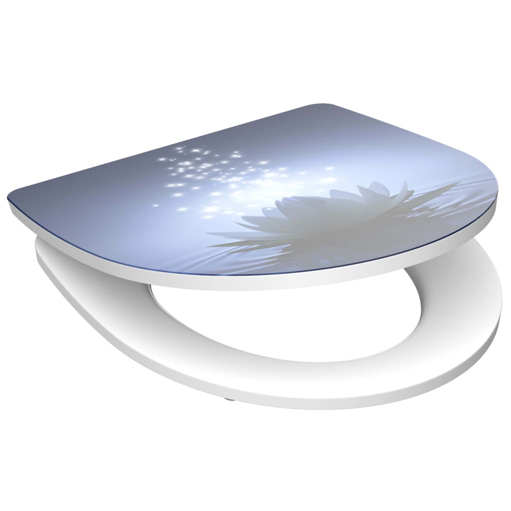 SCHÜTTE Duroplast High Gloss Toilet Seat with Soft-Close WATER LILY