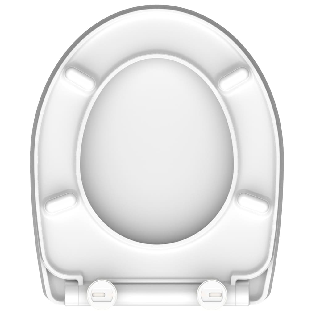 SCHÜTTE Duroplast High Gloss Toilet Seat with Soft-Close WATER LILY