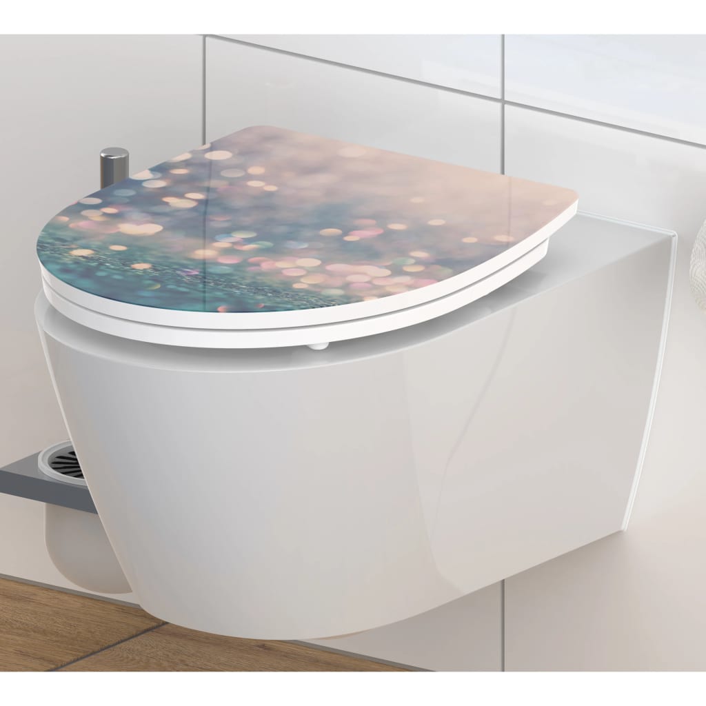 SCHÜTTE Duroplast High Gloss Toilet Seat with Soft-Close MAGIC LIGHT