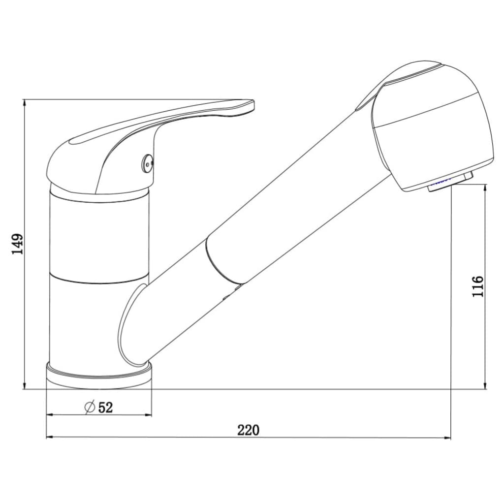 SCHÜTTE Sink Mixer SUPRA Chrome