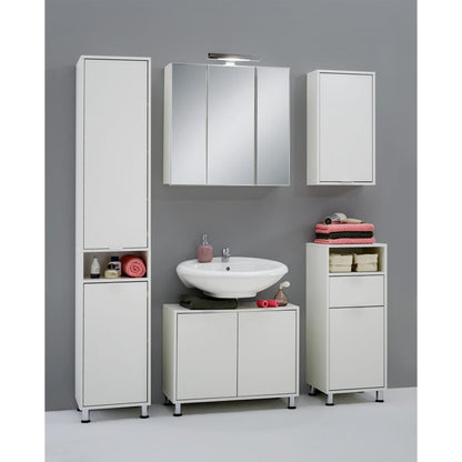 FMD Wall-mounted Bathroom Cabinet 36.8x17.1x67.3 cm White