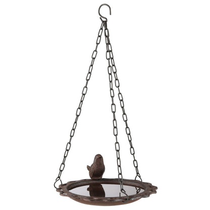 HI Hanging Bird Bath 20.5 cm Brown