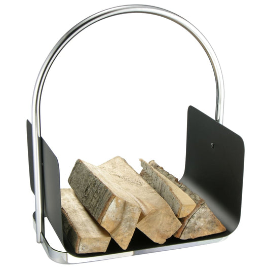 HI Firewood Holder Silver 40.5x30x47 cm