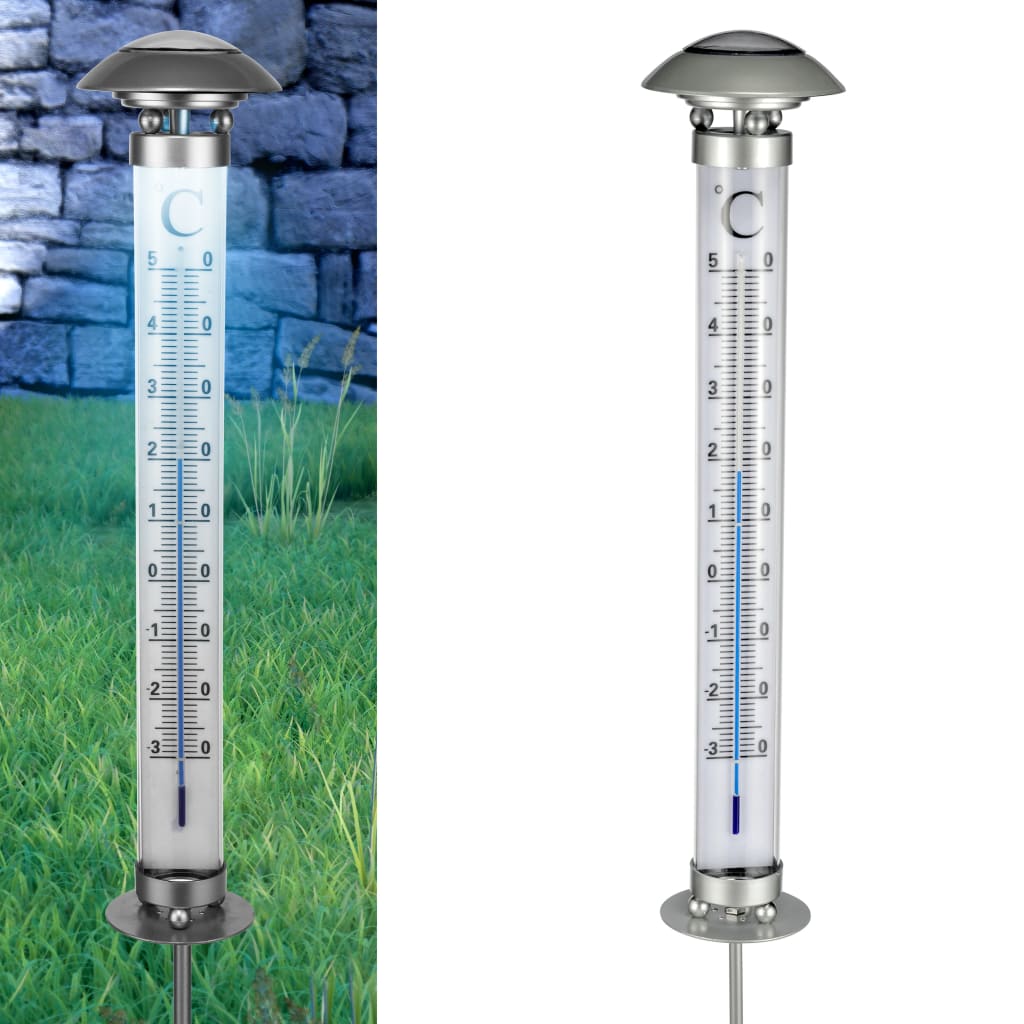 HI Solar Garden Thermometer Light