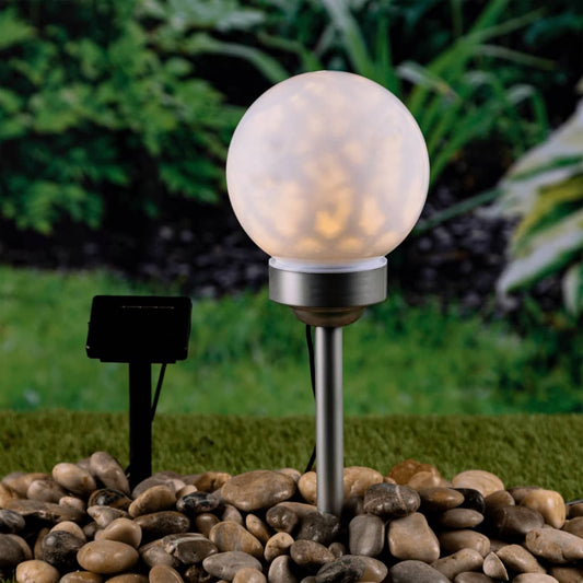 HI Solar LED Rotating Garden Ball Light 15 cm