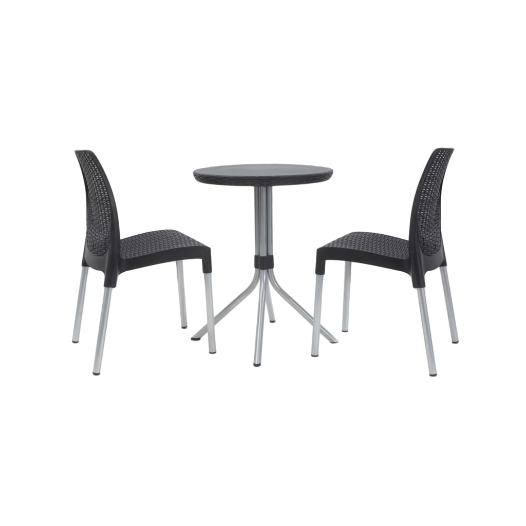 Bistro Set Chelsea Graphite 223562