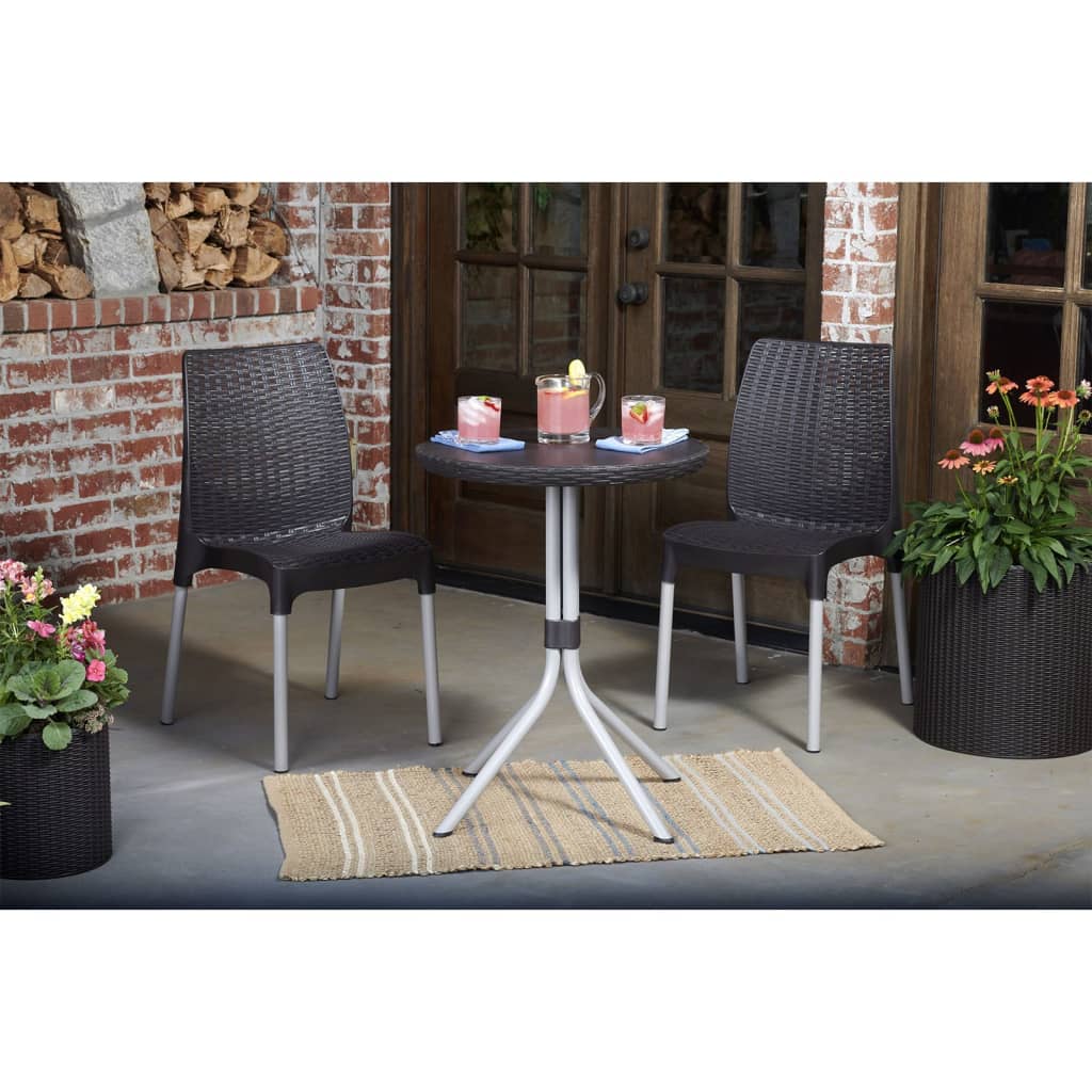 Bistro Set Chelsea Graphite 223562