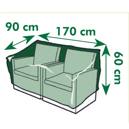 Garden Furniture Cover for two-seat loungers 170x90x60 cm