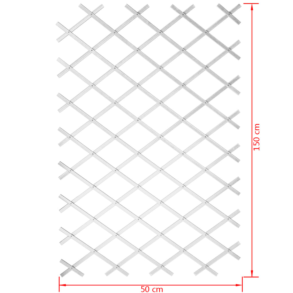 Garden Trellis 50x150 cm PVC White 6040701