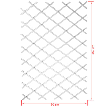 Garden Trellis 50x150 cm PVC White 6040701