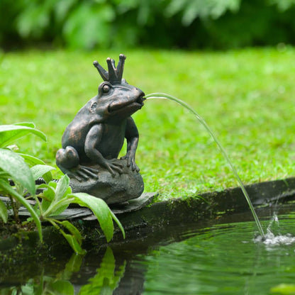 Spitter Garden Fountain King Frog