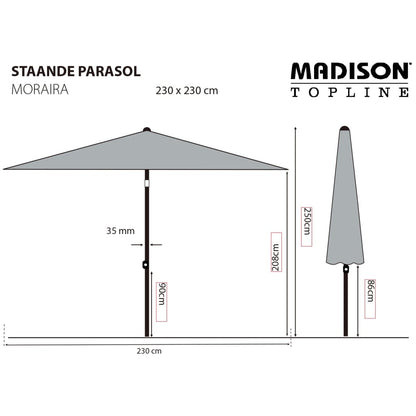 Madison Garden Parasol Mykanos 250 cm Green