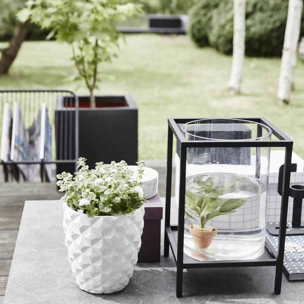 Capi Planter Urban Smooth Square 30x30x30 cm Black KBL902