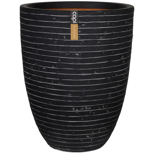 Capi Vase Nature Row Elegant Low 36x47 cm Anthracite KRWZ782