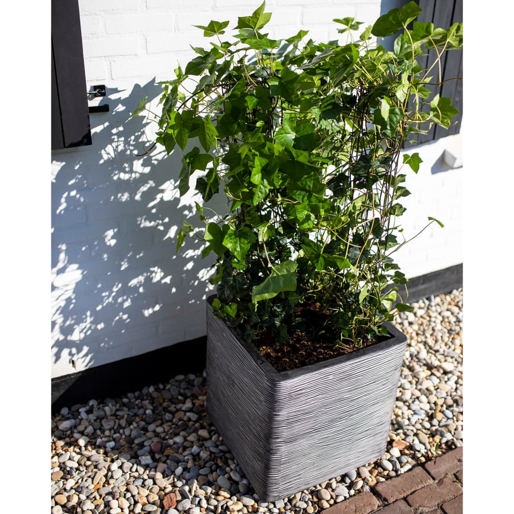 Capi Planter Nature Rib Square 50 x 50 cm Anthracite