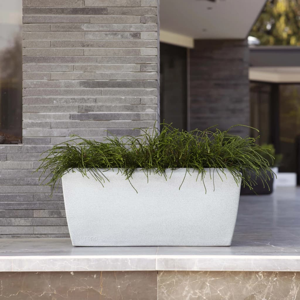 Capi Planter Arc Granite Rectangle 60x35x40 cm Ivory