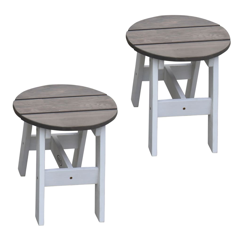 AXI 3 Piece Children Picnic Table Set Grey and White