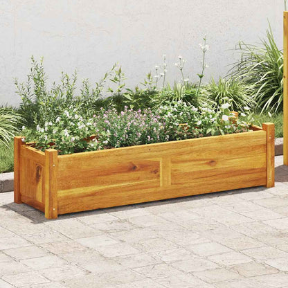 Garden Raised Bed Acacia Wood 100x30x25 cm