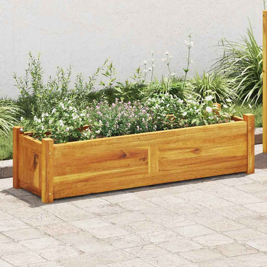 Garden Raised Bed Acacia Wood 100x30x25 cm