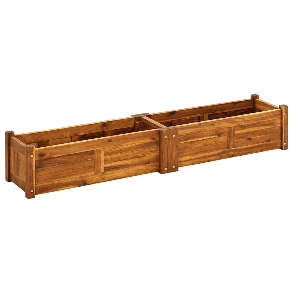 Garden Raised Bed Acacia Wood 150x30x25 cm