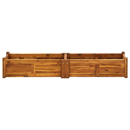 Garden Raised Bed Acacia Wood 150x30x25 cm