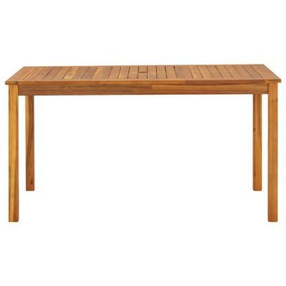 Garden Table 140x80x74 cm Solid Acacia Wood