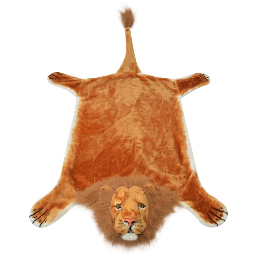 Lion Carpet Plush 205 cm Brown