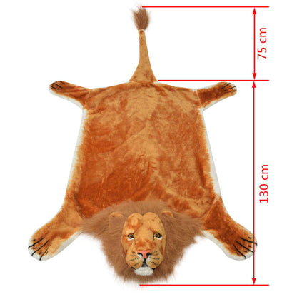 Lion Carpet Plush 205 cm Brown