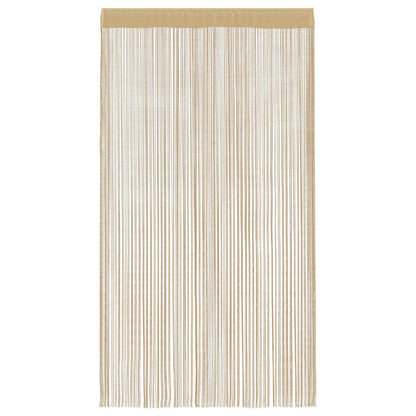 String Curtains 2 pcs 140x250 cm Beige